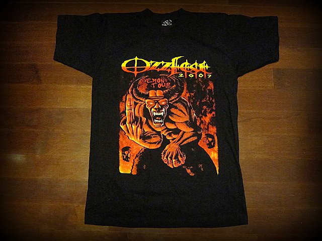 Ozzy Osbourne - Vintage -Ozz Fest 2007 - Rare Two Sided Printed T-Shirt